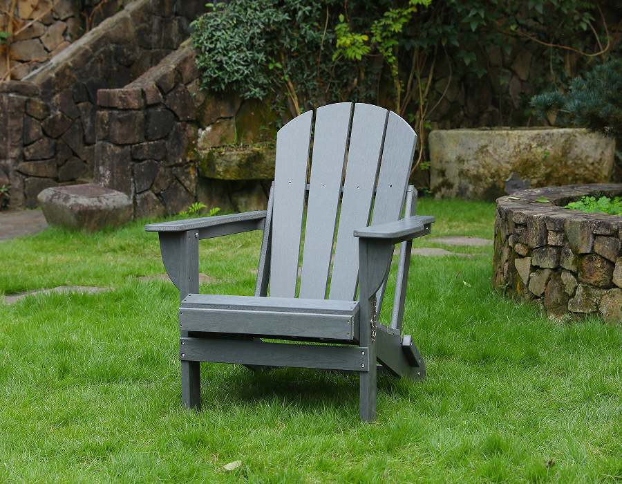 Křeslo Storm Grey HDPE Adirondack Frog - do každého počasí