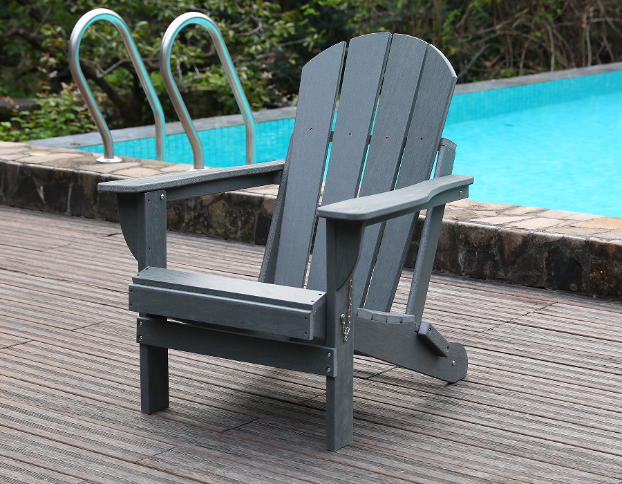 Křeslo Storm Grey HDPE Adirondack Frog - do každého počasí