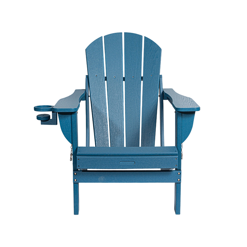 Námořnická modrá HDPE židle Adirondack s nerezovým hardwarem